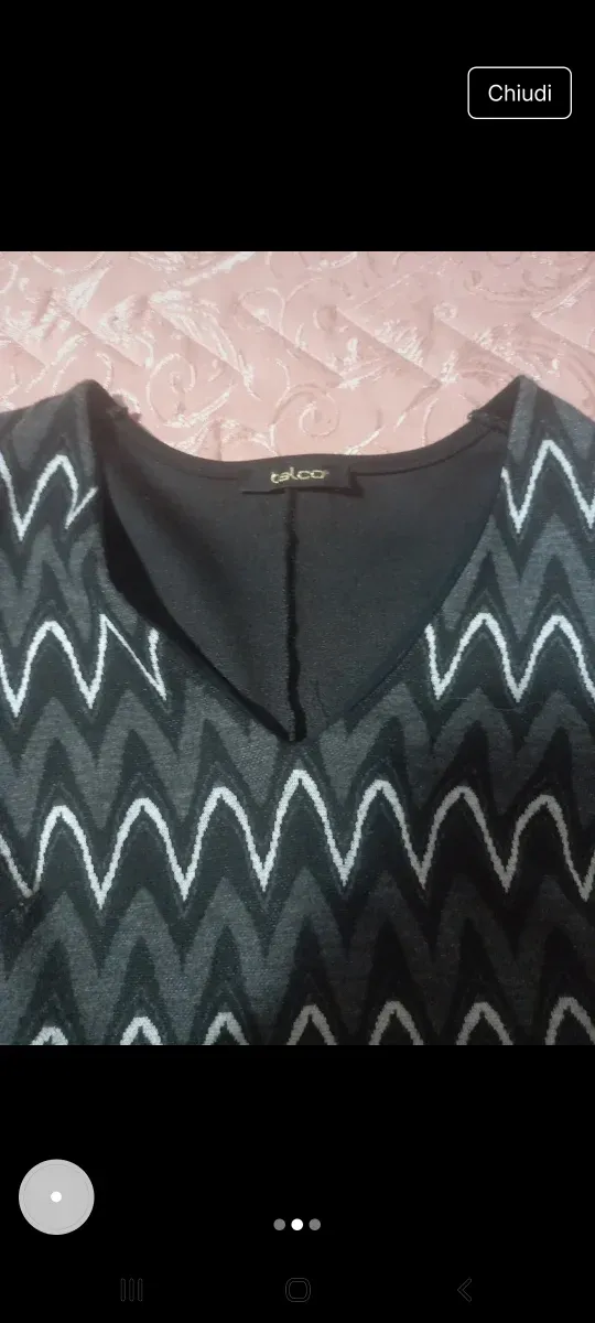 Vestito donna fantasia zig-zag