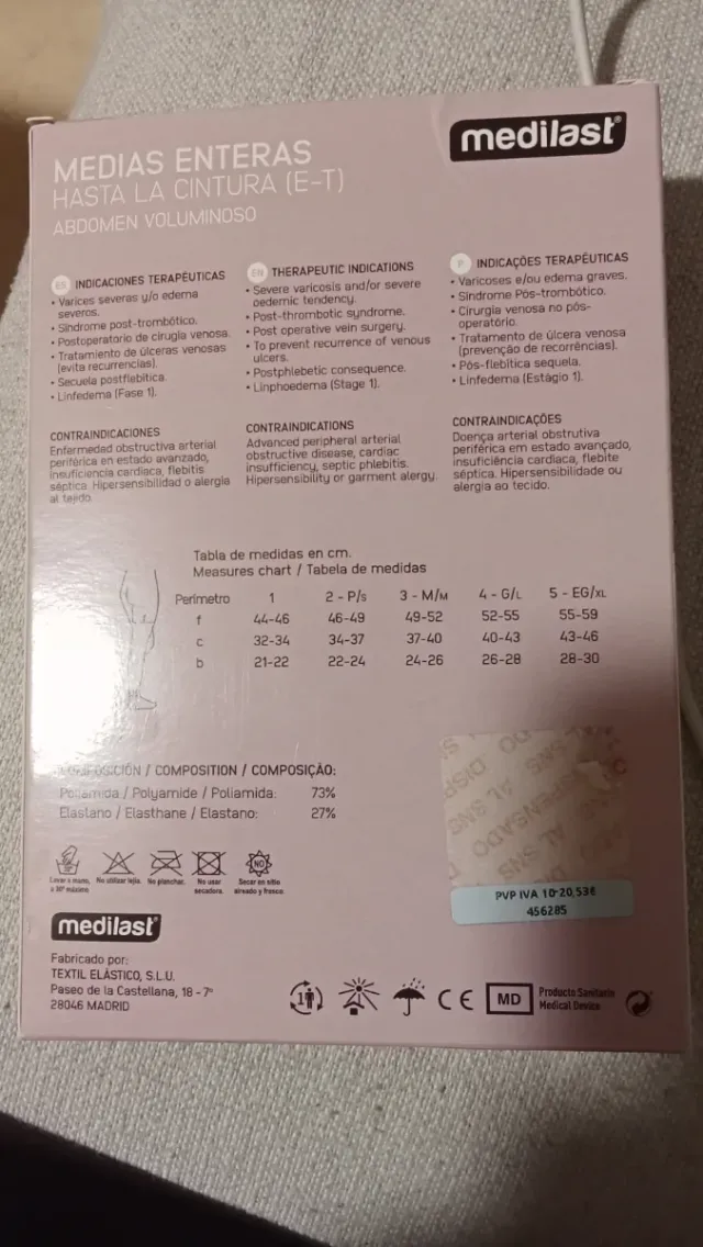 Medias Maternidad Medilast Talla Única Beige