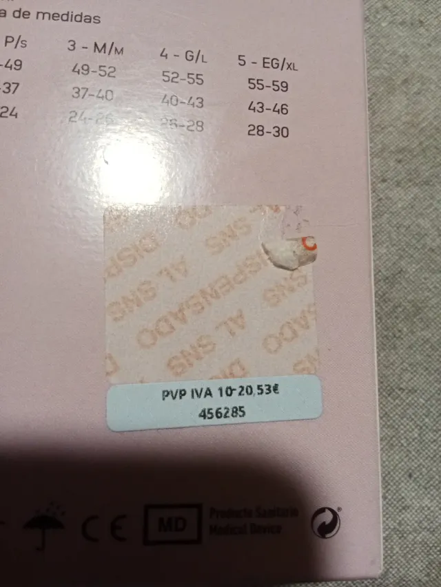 Medias Maternidad Medilast Talla Única Beige