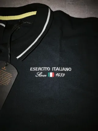 Polo Esercito Italiano Uomo Nero