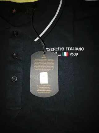 Polo Esercito Italiano Uomo Nero