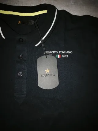Polo Esercito Italiano Uomo Nero