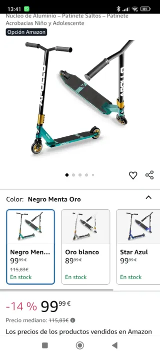 Scoot Pro Apollo Negro Oro