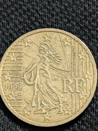 Moneda 50 céntimos 1999 RF