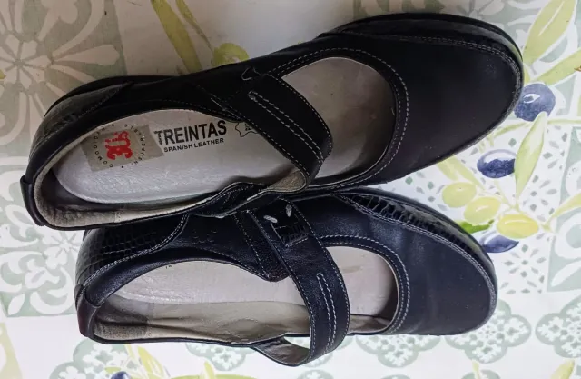 Zapatos Merceditas Piel Negros