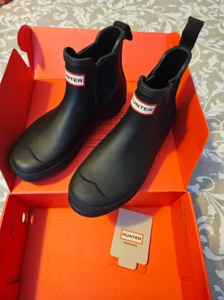 Botines Chelsea Hunter negros 38