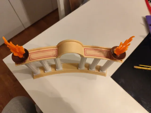 Columnata Romana Playmobil con Antorchas