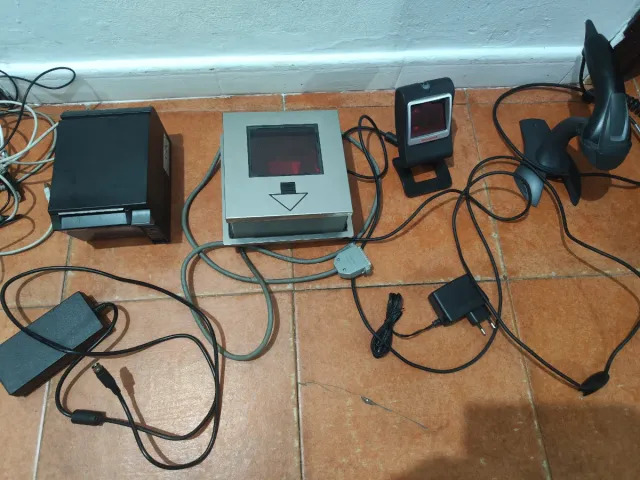 Kit lectores códigos de barras e impresora