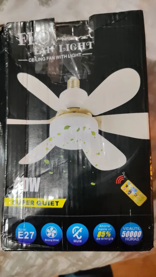 Flex Fan Light Ventilador Techo con Luz