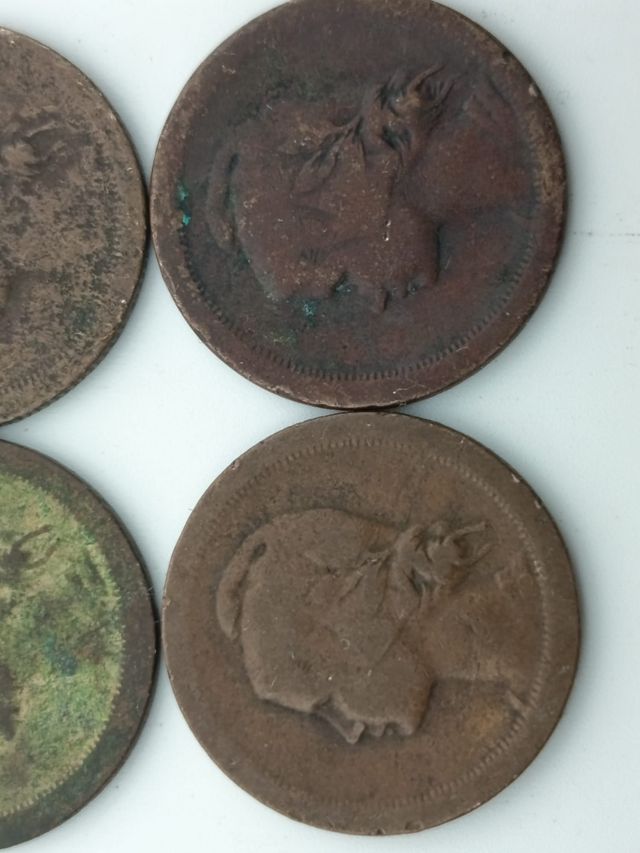 4 Monedas 10 Centavos Portugal 1924-1940