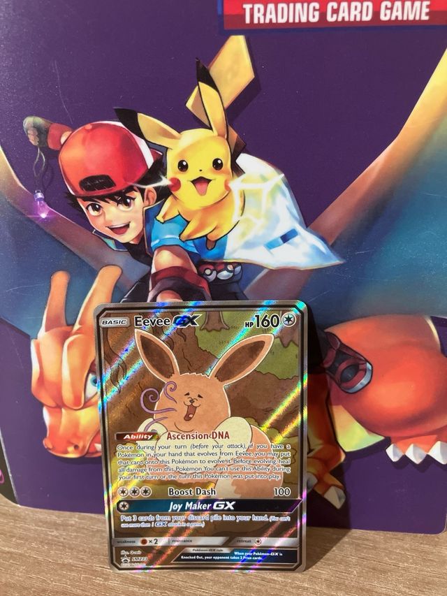 Carta Pokémon GX Eevee SM233 OFICIAL NM