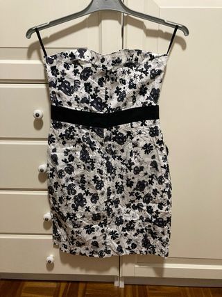 Vestido mini cóctel flores