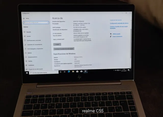 HP EliteBook 840 G6 SSD 512 GB Plata
