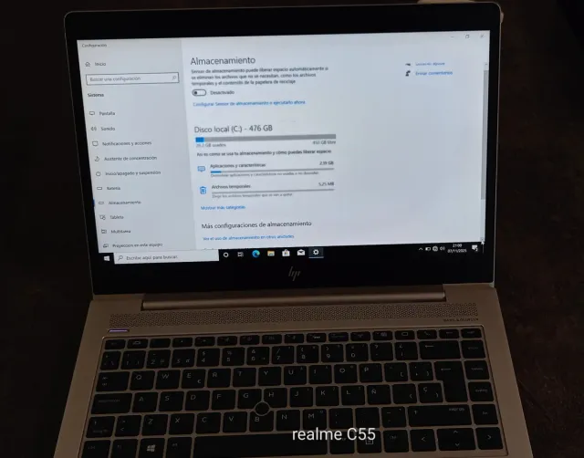 HP EliteBook 840 G6 SSD 512 GB Plata