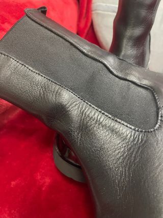 Inuovo Anfibi N 38 Nero nuovi  Pelle