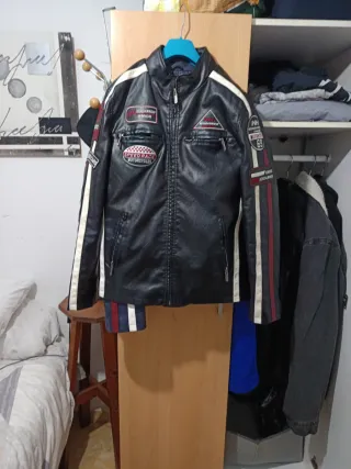 Chaqueta Moto Negra Talla L