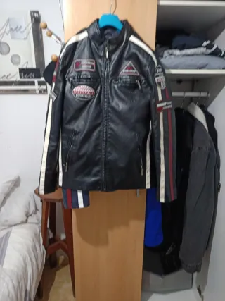 Chaqueta Moto Negra Talla L