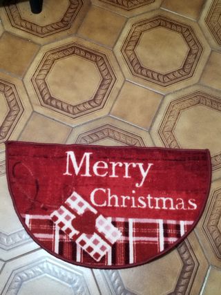 Tappeto Merry Christmas rosso