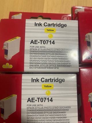 Cartuchos Tinta Epson rosa,amarillo,azul