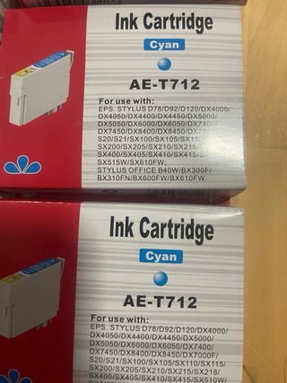 Cartuchos Tinta Epson rosa,amarillo,azul