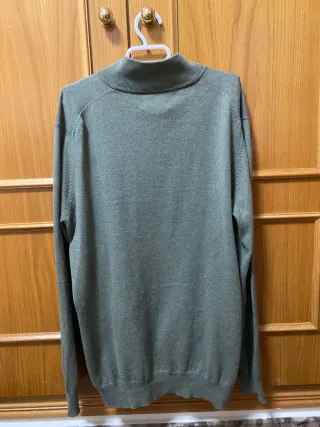 Chaqueta Cortefiel Verde Oliva Cremallera