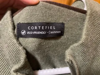 Chaqueta Cortefiel Verde Oliva Cremallera