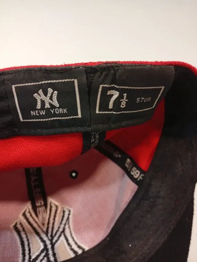 Gorra NY New Era Roja y Negra