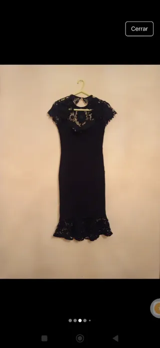 Vestido Negro Fiesta Encaje