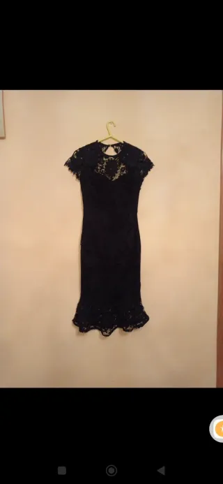 Vestido Negro Fiesta Encaje