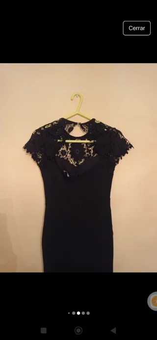 Vestido Negro Fiesta Encaje