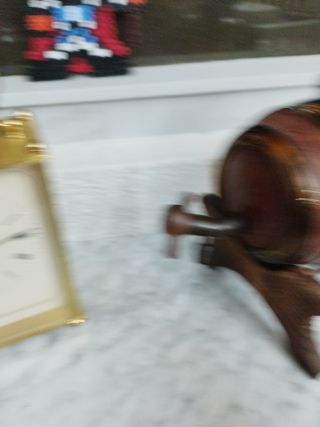 Barrel di vetro decorativo antico