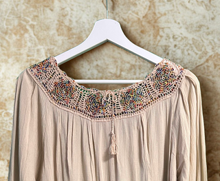 Blusa Huipil Bordada a mano | Estilo Boho