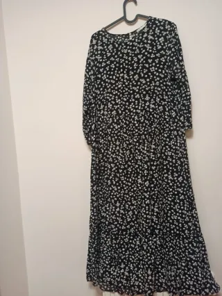 Vestido largo estampado floral talla M