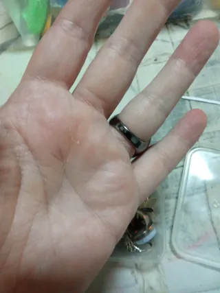 Anillo Plata Negro Grande