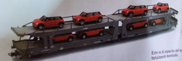 Vagón Transporte Coches Amarillo