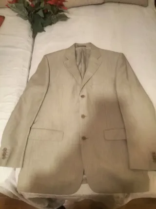 Americana beige hombre