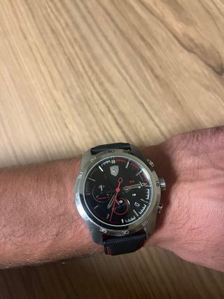Reloj Ferrari Cronógrafo Negro y Rojo