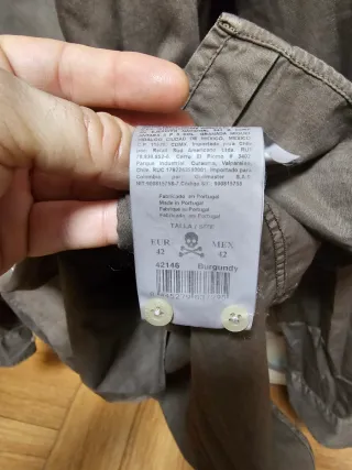 Camisa Scalpers Marrón talla 41