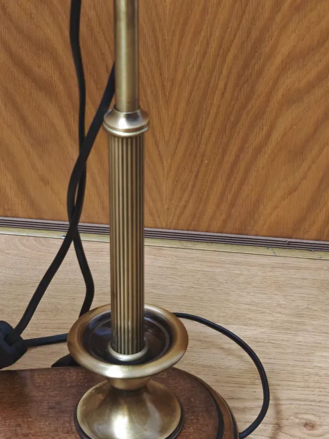 Lámpara Escritorio Madera y Metal