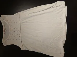 Camiseta sin mangas blanca Talla M