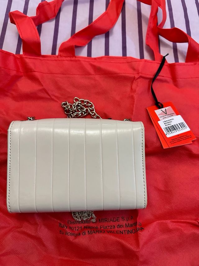 Bolso Mario Valentino Beige Cadena Dorada