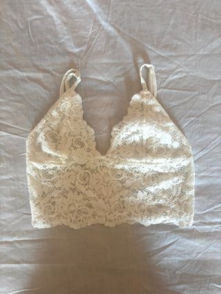 Top Lencero Encaje Blanco