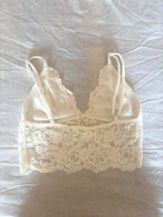 Top Lencero Encaje Blanco