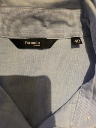 Camisa azul claro talla 40 (M)