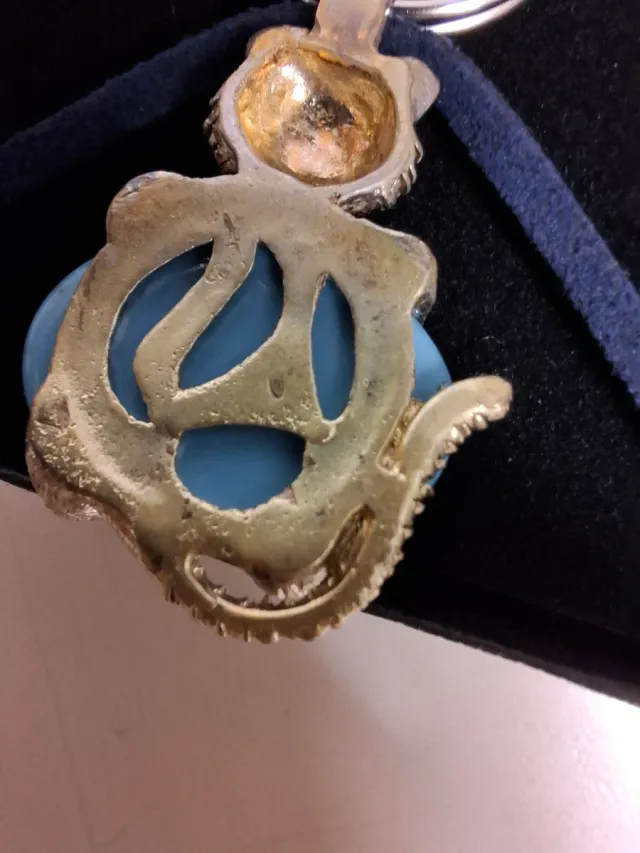 Collana con ciondolo in argento 925 con pietra