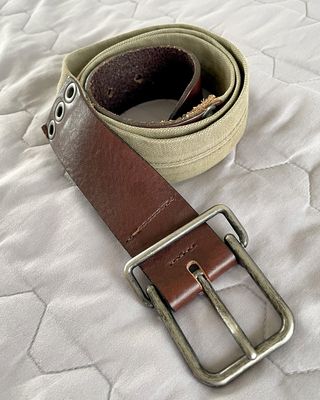 D&G Cintura Vintage Pelle Canvas Unisex 120 cm