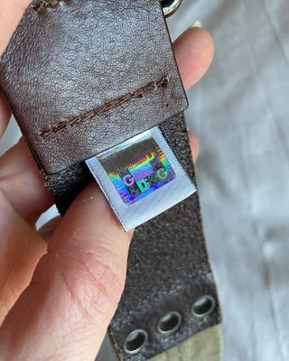 D&G Cintura Vintage Pelle Canvas Unisex 120 cm