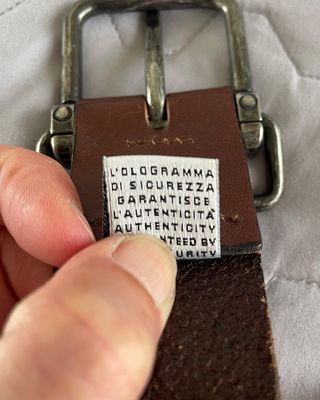 D&G Cintura Vintage Pelle Canvas Unisex 120 cm