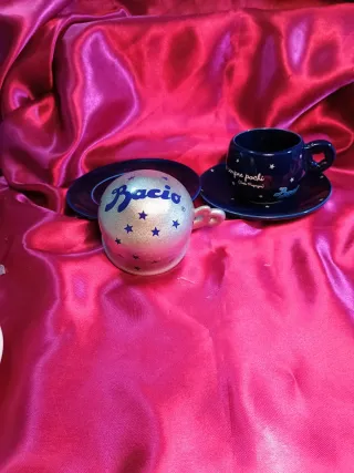 Set 2 Tazzine con Piattini