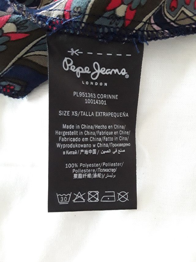 Vestido Pepe Jeans azul talla XS